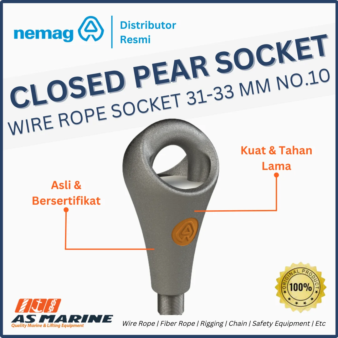 closed pear socket nemag 31-33 mm